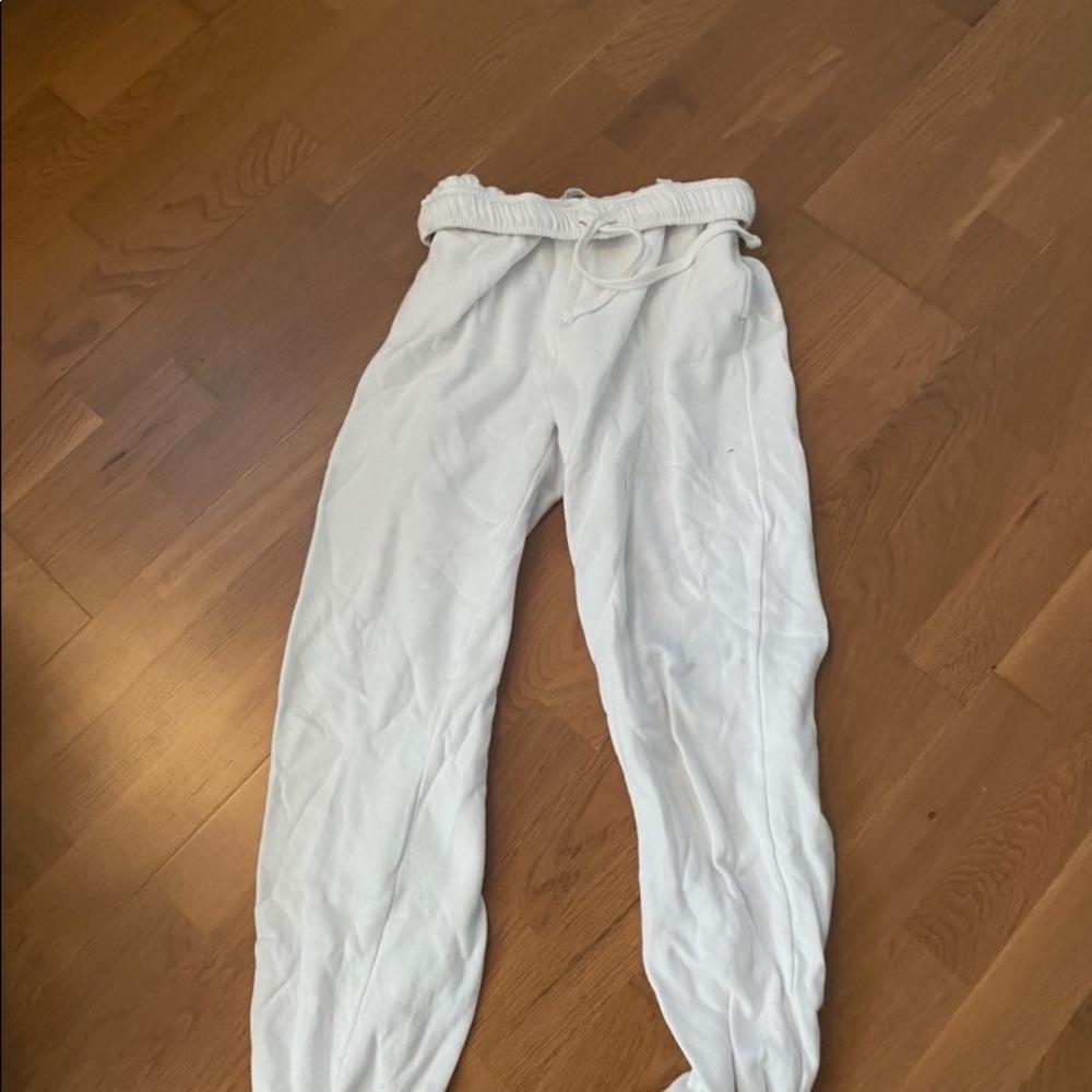 white joggers from garage